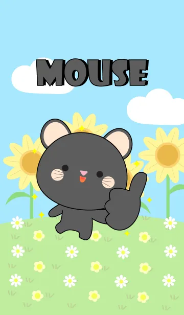 [LINE着せ替え] Happy Black Mouse Land Theme (jp)の画像1