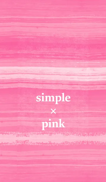 [LINE着せ替え] simple pink#水彩タッチの画像1