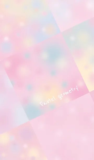 [LINE着せ替え] Pastel Geometry #水彩タッチの画像1