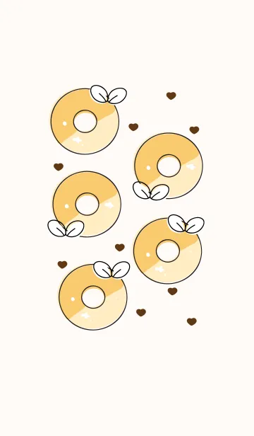 [LINE着せ替え] Yummy donuts 11の画像1