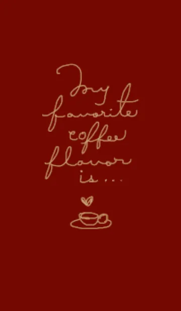 [LINE着せ替え] お気に入りのコーヒーの香りは、 #イラストの画像1