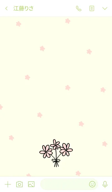 [LINE着せ替え] Hand drawn flowersの画像3