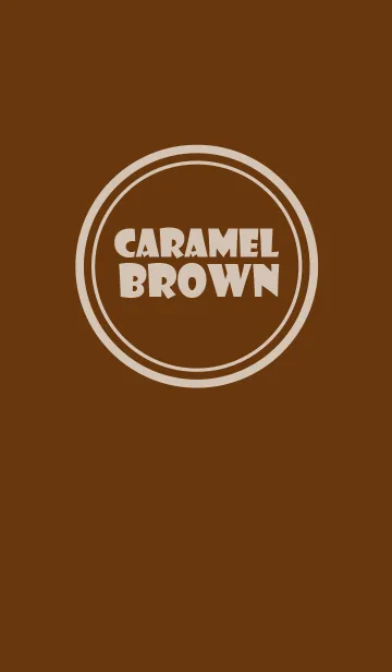 [LINE着せ替え] Simple Love Caramel Brown (jp)の画像1