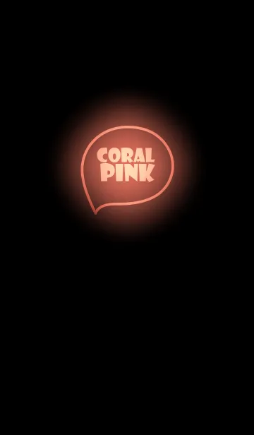 [LINE着せ替え] Coral Pink Neon Theme (jp)の画像1