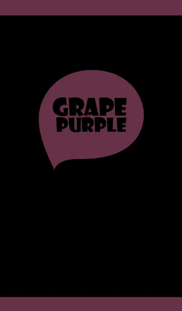 [LINE着せ替え] Black ＆ grape purple (jp)の画像1