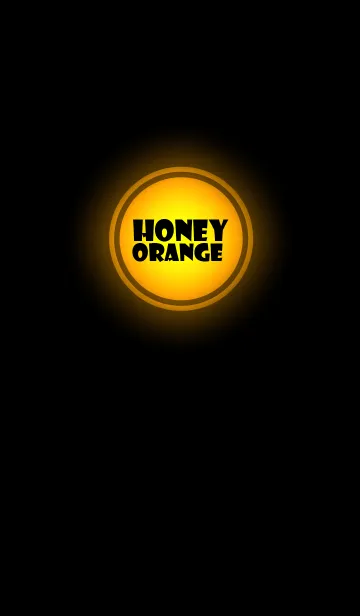 [LINE着せ替え] Simple honey orange in black (jp)の画像1