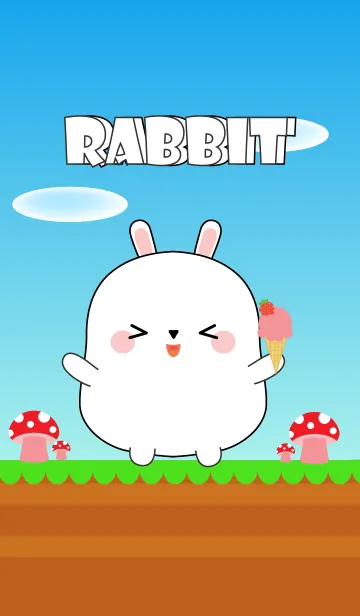 [LINE着せ替え] Love So Cool White Rabbit Theme (jp)の画像1