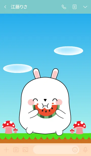 [LINE着せ替え] Love So Cool White Rabbit Theme (jp)の画像3