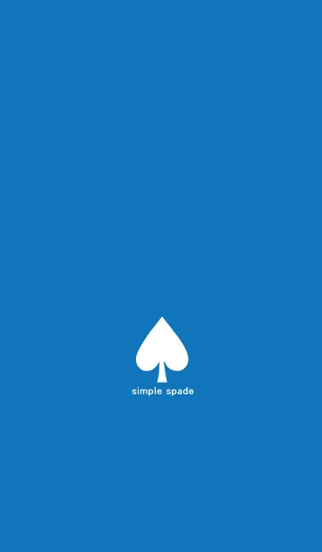 [LINE着せ替え] simple spade (#blue)の画像1