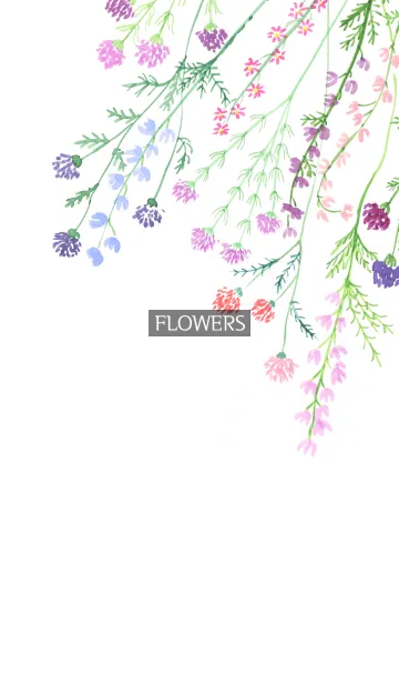 [LINE着せ替え] water color flowers_1121の画像1