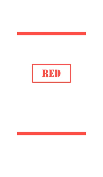 [LINE着せ替え] シンプル ホワイト＆レッド No.2-2の画像1