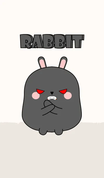 [LINE着せ替え] Emotions Fat Black Rabbit 2 (jp)の画像1