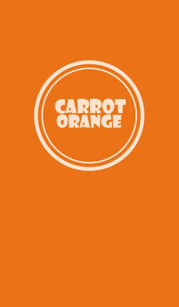 [LINE着せ替え] Simple Love Carrot Orange (jp)の画像1