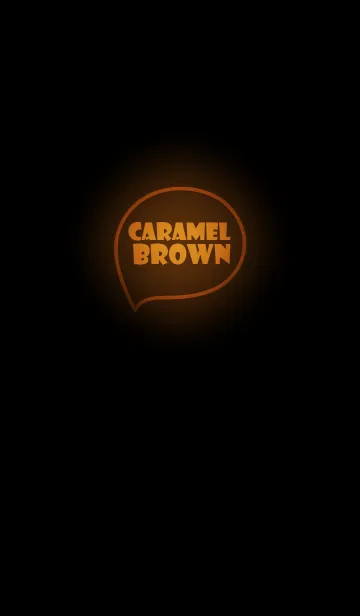 [LINE着せ替え] Caramel Brown Neon Theme (jp)の画像1