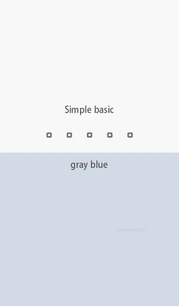 [LINE着せ替え] Simple basic グレー ブルーの画像1