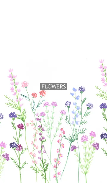 [LINE着せ替え] water color flowers_1123の画像1
