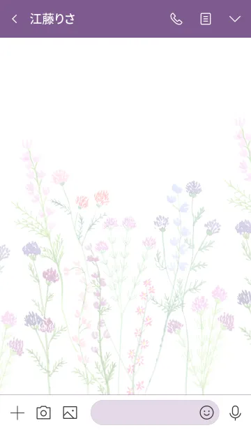 [LINE着せ替え] water color flowers_1123の画像3