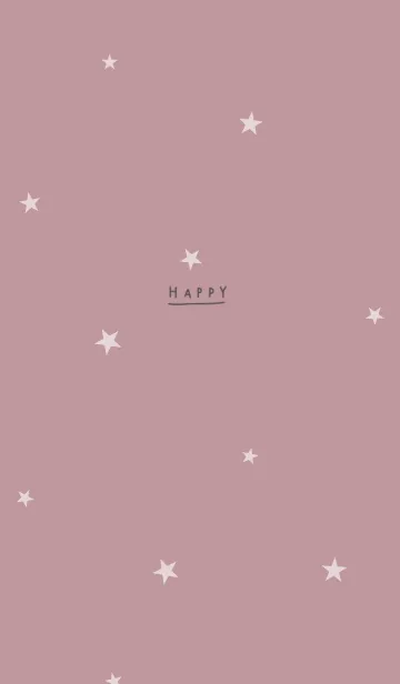 [LINE着せ替え] 落ち着いたくすみピンクと星の画像1