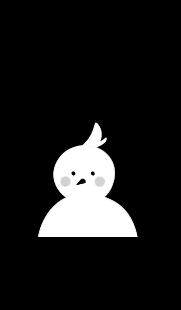 [LINE着せ替え] 白いトリさんの画像1