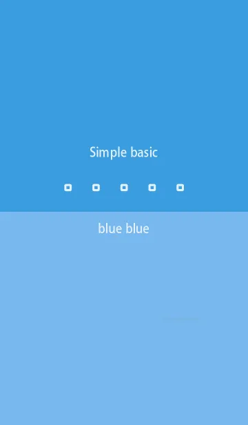[LINE着せ替え] Simple basic ブルー ブルーの画像1