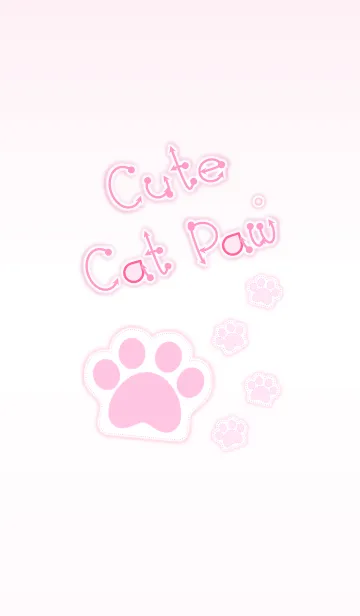 [LINE着せ替え] Cute Cat Paw！ (Pink Ver.1)の画像1