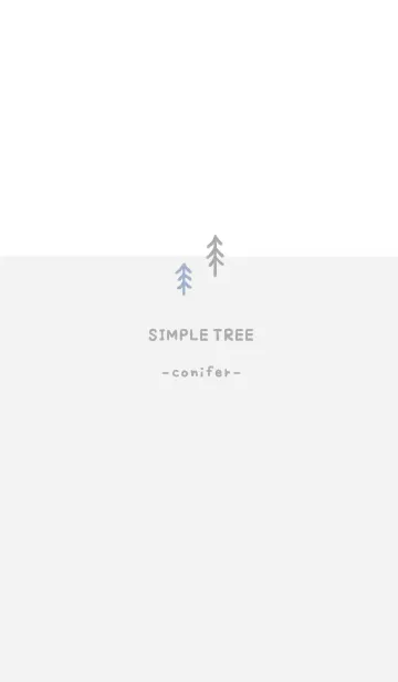 [LINE着せ替え] SIMPLE TREE -冬の針葉樹-の画像1