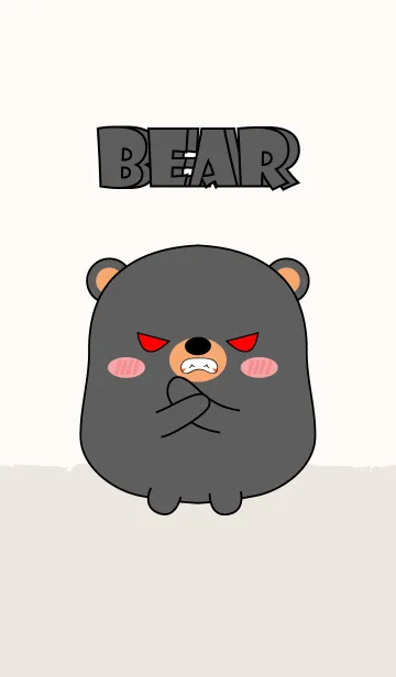 [LINE着せ替え] Emotions Fat Black Bear 2 (jp)の画像1