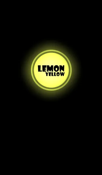 [LINE着せ替え] Simple lemon yellow in black (jp)の画像1