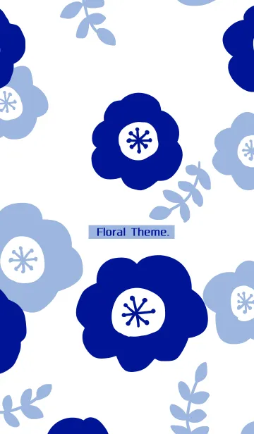 [LINE着せ替え] Simple Floral Themeの画像1