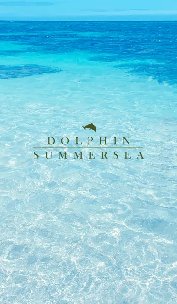 [LINE着せ替え] SUMMER SEA 32 -BLUE DOLPHIN-の画像1