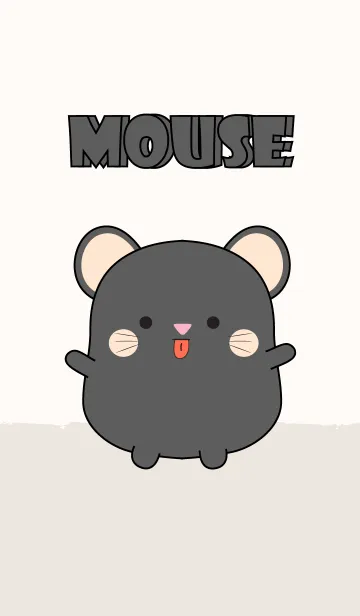 [LINE着せ替え] Emotions Fat Black Mouse 2 (jp)の画像1