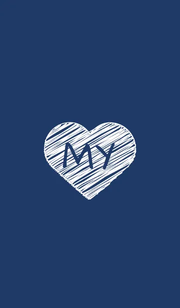 [LINE着せ替え] Simple Heart Initial MY.の画像1