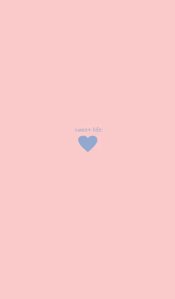 [LINE着せ替え] sweet life heart: pink blueの画像1