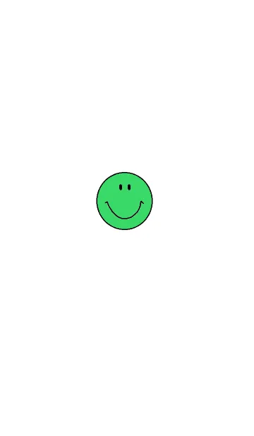 [LINE着せ替え] Happy smile face theme(green)の画像1