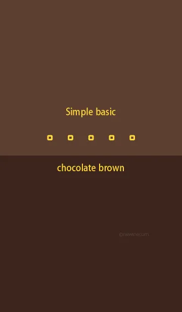 [LINE着せ替え] Simple basic チョコレート ブラウンの画像1