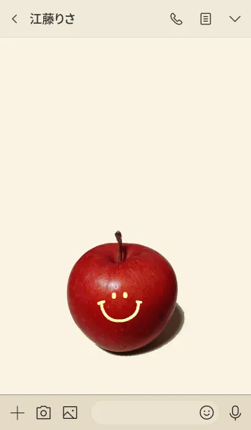 [LINE着せ替え] りんご＃アップル(スマイルシンプル14)の画像3