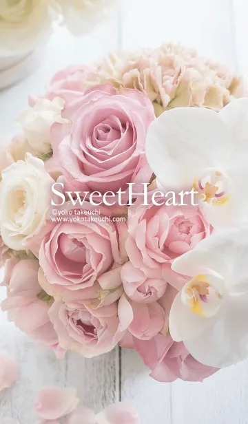 [LINE着せ替え] Sweet Heart ～ ピンクパープルのバラ ～の画像1