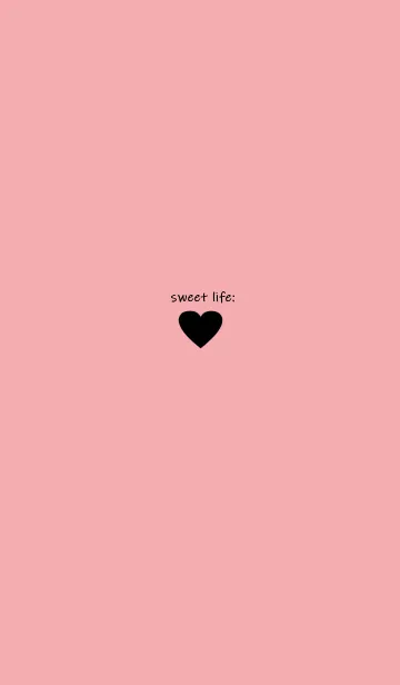 [LINE着せ替え] sweet life heart:)black pinkの画像1