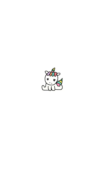 [LINE着せ替え] ハッピー ユニコーン きせかえ 2の画像1