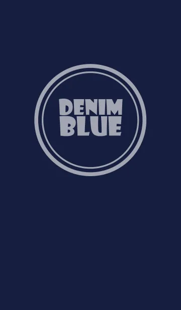 [LINE着せ替え] Simple Love denim blue (jp)の画像1