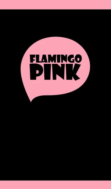 [LINE着せ替え] Black ＆ Flamingo Pink (jp)の画像1