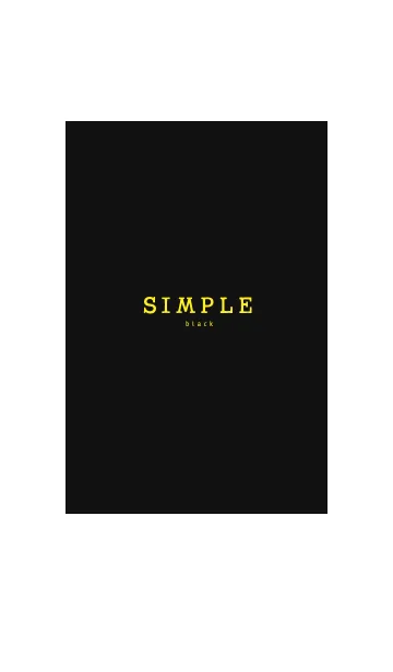 SIMPLE black 5の着せ替えメイン画像