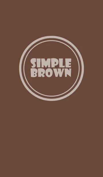 [LINE着せ替え] Simple Love Brown (jp)の画像1