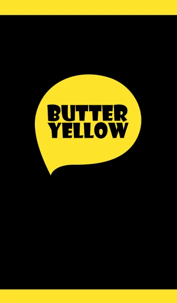 [LINE着せ替え] Black ＆ Butter Yellow (jp)の画像1