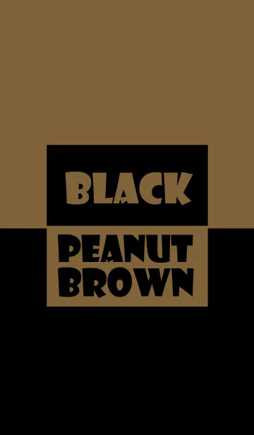 [LINE着せ替え] Black ＆ peanut brown Theme (jp)の画像1