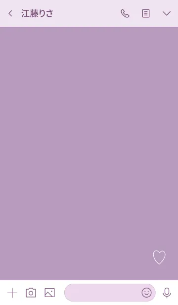 [LINE着せ替え] 紫 : ゆるゆるアイコンの画像3