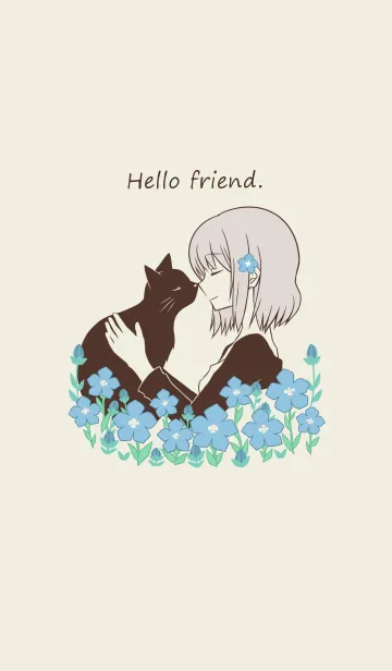 [LINE着せ替え] Hello friend.の画像1