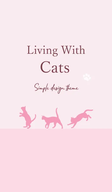 [LINE着せ替え] Living With Catsの画像1
