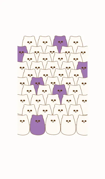 [LINE着せ替え] Group of cute meow meow 16の画像1