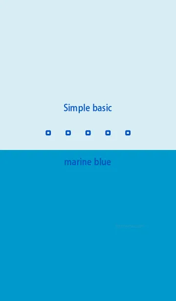 [LINE着せ替え] Simple basic マリン ブルーの画像1